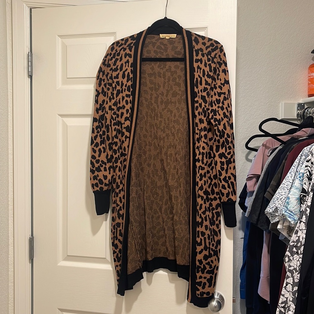 Cheetah Print Cardigan